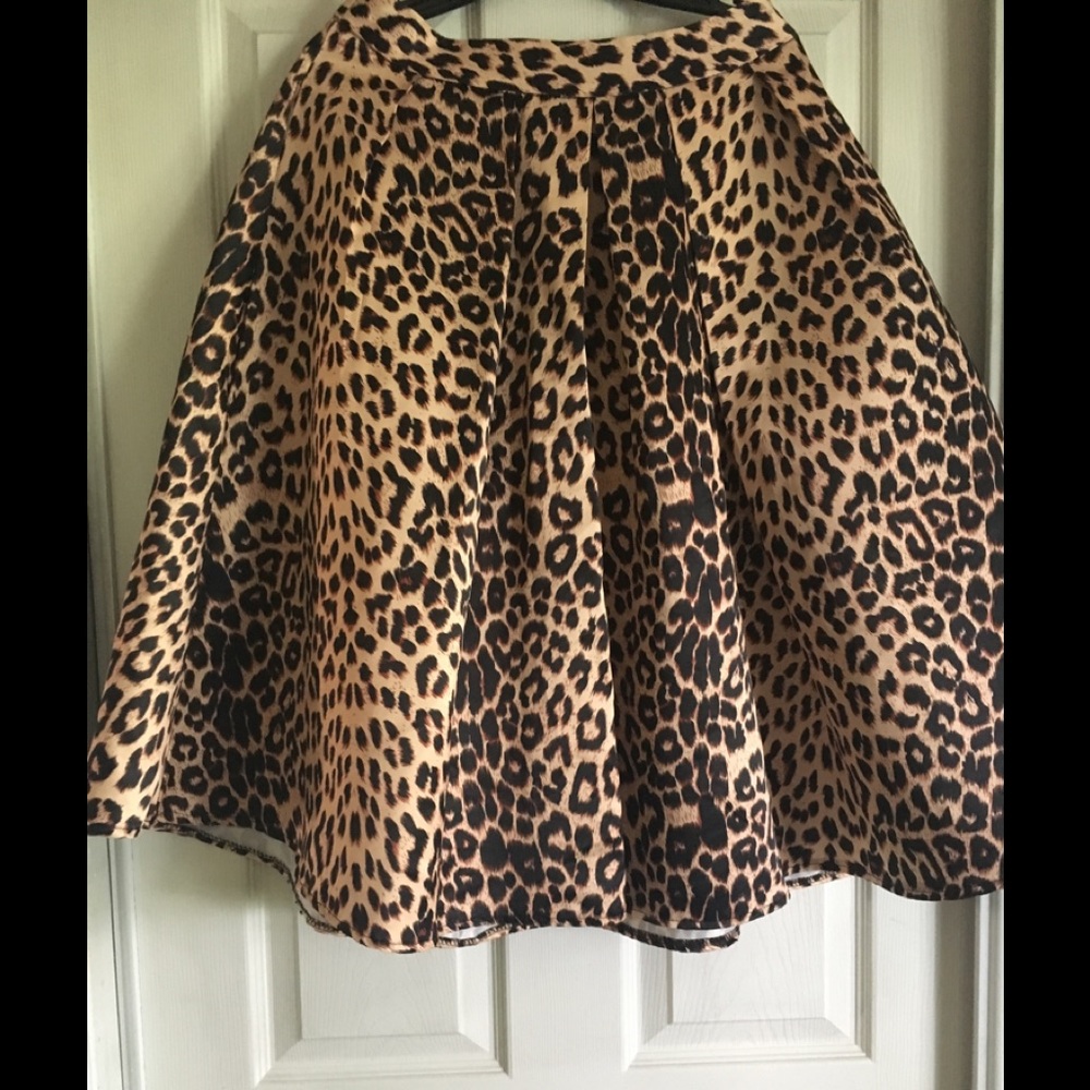 Women’s cheetah circle skirt